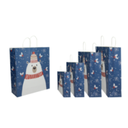 Shopper Christmas bear -...
