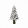 Albero di Natale cedro innevato con pigne e tronco - MISURA: Media
