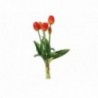 Mazzo di 5 tulipani real touch - COLORE: Arancione