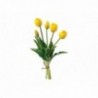 Mazzo di 5 tulipani real touch - COLORE: Giallo
