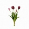 Mazzo di 5 tulipani real touch - COLORE: Viola