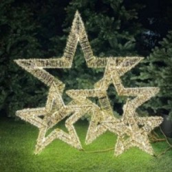 Stella metal con LED -...