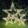 Stella metal con LED - MISURA: Grande