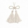 Fiocco con nappa per bomboniere - 12pz - COLORE: Bianco