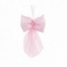 Fiocco in chiffon per bomboniere - 12pz - COLORE: Rosa