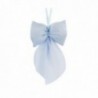 Fiocco in chiffon per bomboniere - 12pz - COLORE: Azzurro