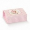 Scatola bomboniera gift elefantino 7x7 cm - 10pz - COLORE: Rosa