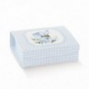 Scatola bomboniera gift elefantino 7x7 cm - 10pz - COLORE: Azzurro
