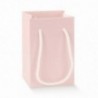Shopper per bomboniere con cordino 9x9h14cm - 10pz - COLORE: Rosa