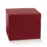 Scatola quadrata fibra bordeaux 30x30h24 cm - 20pz