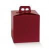 Portapanettone quadrella 21x21h22 cm - 30pz - COLORE: Fibra Bordeaux
