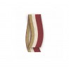 Nastro righe lurex H40mm - 20m - COLORE: Rosso
