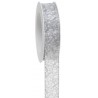 Nastro con trama irregolare lurex H25mm - 18m - COLORE: Argento