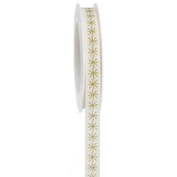 Nastro con stelle oro H15mm...