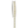 Nastro con stelle oro H15mm - 18m - COLORE: Avorio