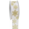 Nastro animato con Fiocchi di neve H40mm - 15m - COLORE: Bianco
