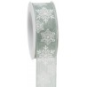 Nastro animato con Fiocchi di neve H40mm - 15m - COLORE: Verde Salvia