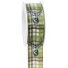 Nastro Natale Scozzese con renne H40mm - 15m - COLORE: Verde Oliva