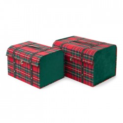 Bauli natalizi tartan - Set...