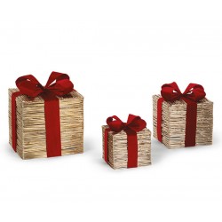 Pacchi regalo oro con LED -...