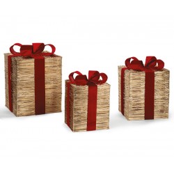 Pacchi regalo oro con LED -...