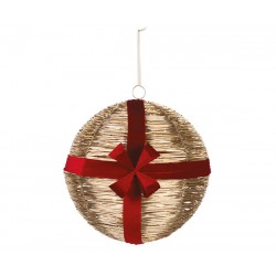 Sfera D40 cm con fili oro,...