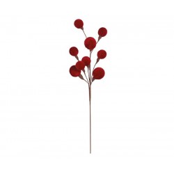 Ramo di sfere di velluto rosse
