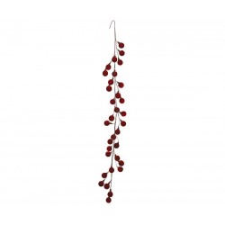 Fascio sfere di velluto rosse
