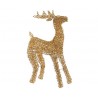 Statuetta renna oro con LED