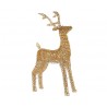 Statuetta renna oro con LED