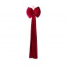 Fiocco da appendere con strass e code lunghe 130 cm - COLORE: Bordeaux