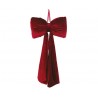 Fiocco da appendere con strass e code lunghe 60 cm - COLORE: Bordeaux