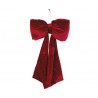 Fiocco da appendere con strass e code lunghe 40 cm - COLORE: Bordeaux