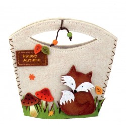 BORSETTA FELTRO C/VOLPE