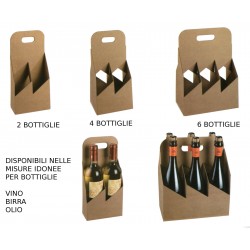 CESTELLO CARTONE PORTA BOTTIGLIE