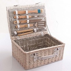 Valigia in vimini barbecue