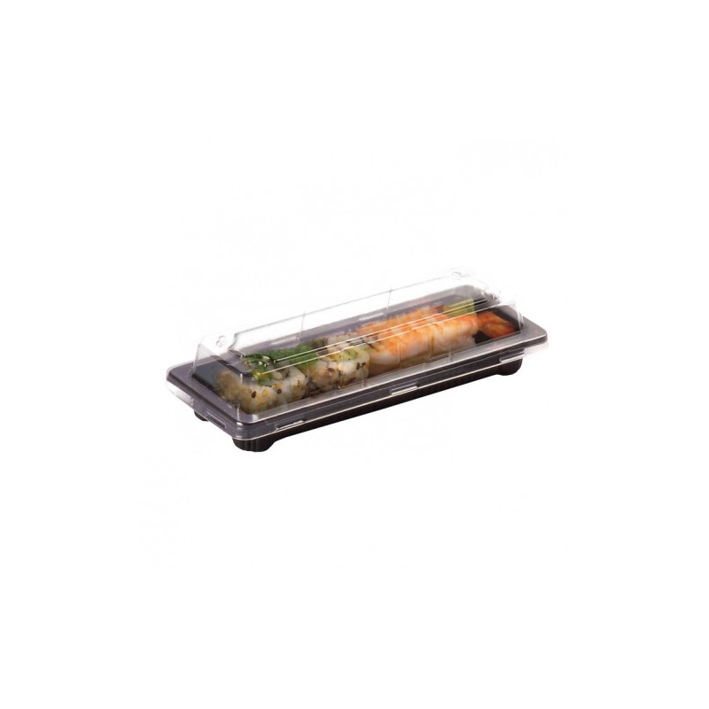 VASCHETTA SUSHI NERA 22X14H4 CF.50PZ.