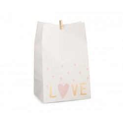 SACCHETTO CARTA LOVE C/MOLLETTA
