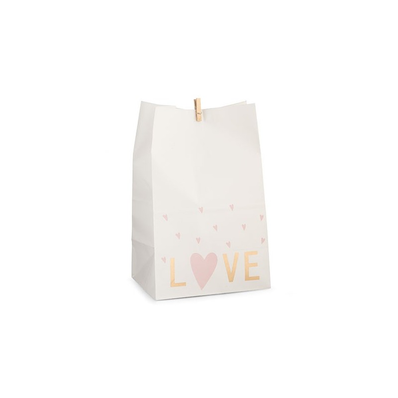 SACCHETTO CARTA LOVE C/MOLLETTA