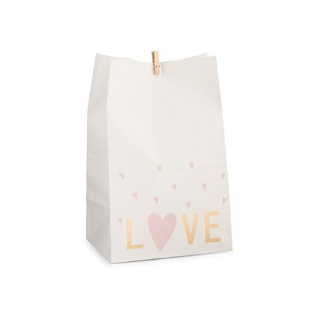 SACCHETTO CARTA LOVE C/MOLLETTA