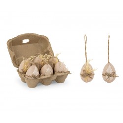 Box 6 uova con fiori assortito