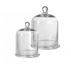 Cilindro in vetro con campana