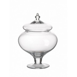 Vaso in vetro con coperchio