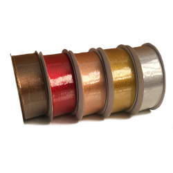 Nastro Raso Glitter H38mm -...