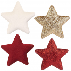 Stelle colorate adesive - 24pz