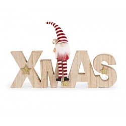 Scritta Xmas in legno con...