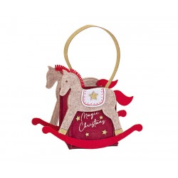 Cestino cavallino a dondolo