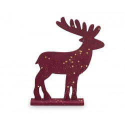 Renna bordeaux floccata