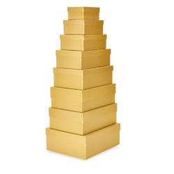 Scatole dorate - set di 8