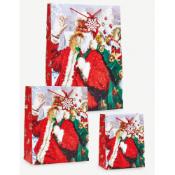 Shopper Babbo Natale - 9pz